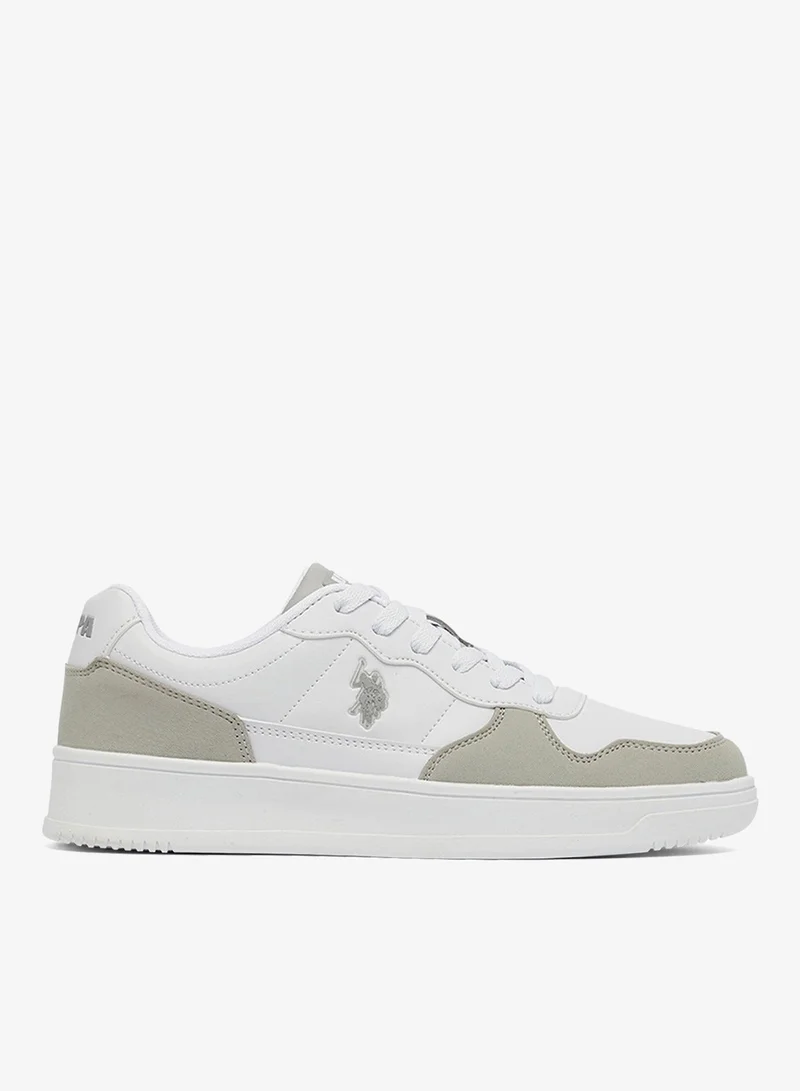 Women's White Low-Top Sneakers - High-Quality Sole for Everyday Look