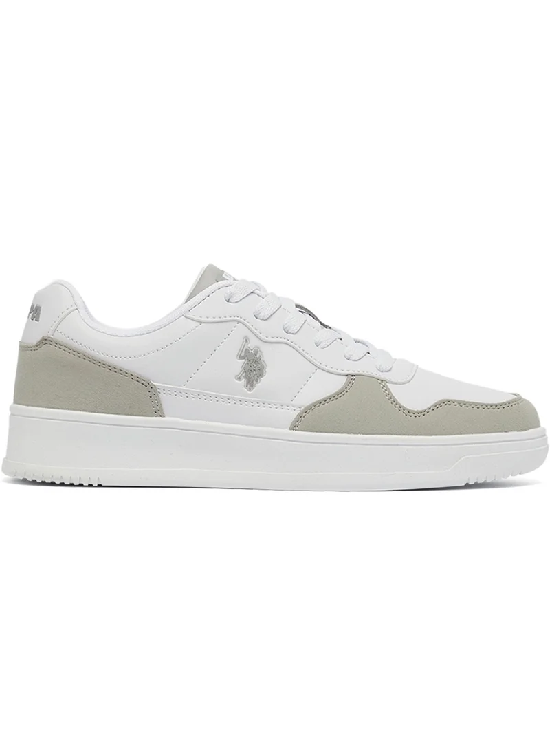 U.S. Polo Assn. Women's White Low-Top Sneakers - High-Quality Sole for Everyday Look