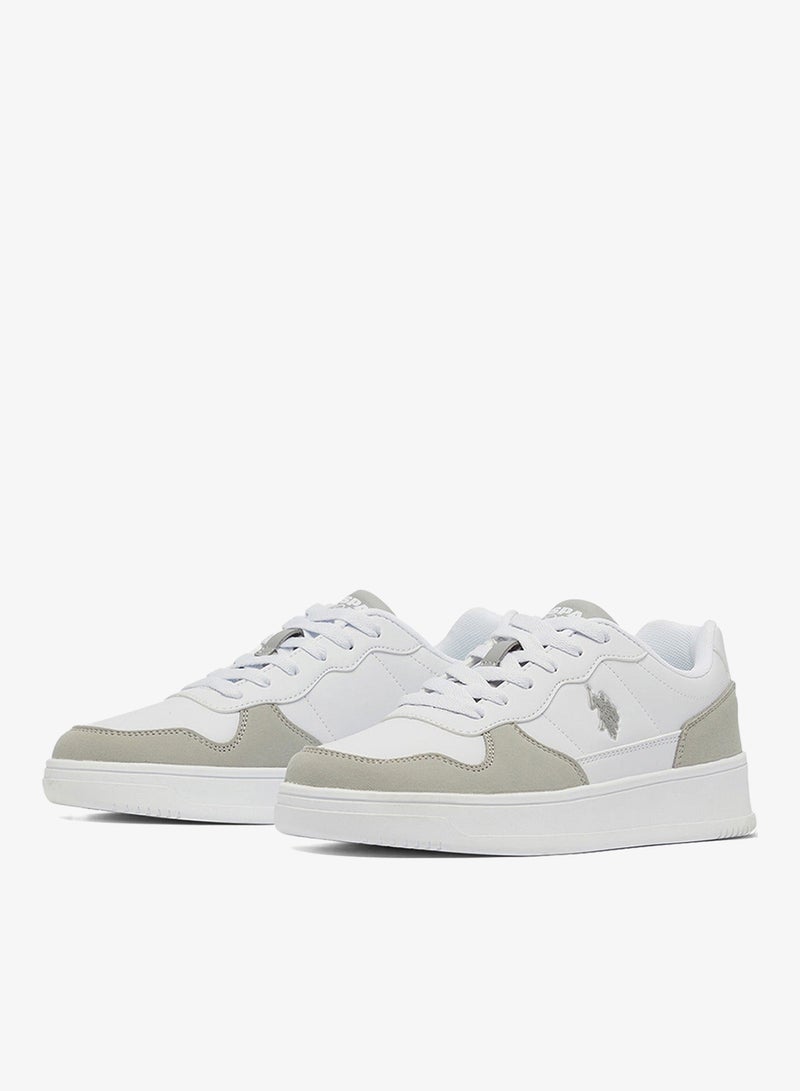 U.S. Polo Assn. Women's White Low-Top Sneakers - High-Quality Sole for Everyday Look Shoes - Image 3
