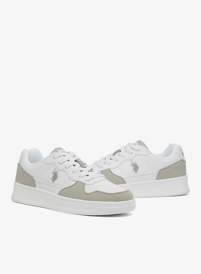 U.S. Polo Assn. Women's White Low-Top Sneakers - High-Quality Sole for Everyday Look Shoes - Image 4