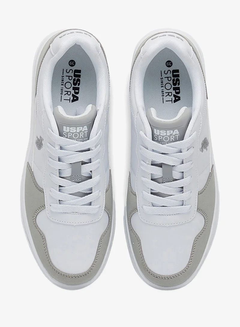 U.S. Polo Assn. White Women's White Low-Top Sneakers - High-Quality Sole for Everyday Look Shoes for Women | Best Price UAE