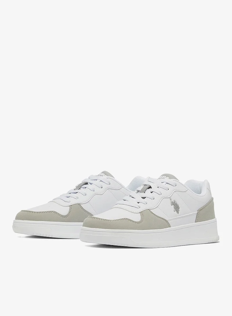 U.S. Polo Assn. White Women's White Low-Top Sneakers - High-Quality Sole for Everyday Look Shoes for Women | Best Price UAE