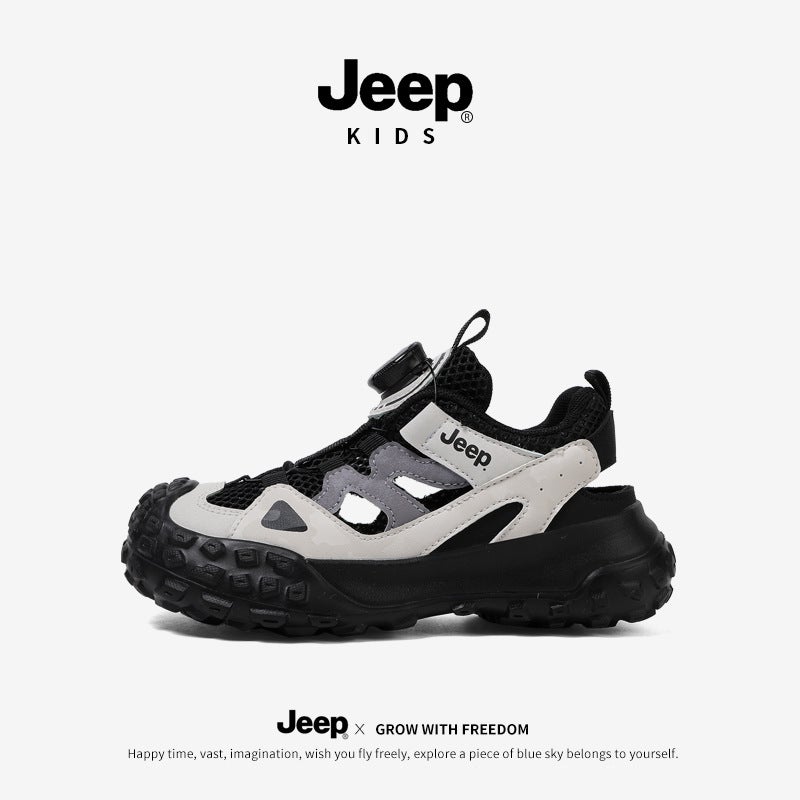 Jeep Boys' Frame Shoes 2025 Single Mesh Cut Out Kidsren'S Sports Shoes Girls' Shoes Mesh Kidsren'S Shoes - Image 1