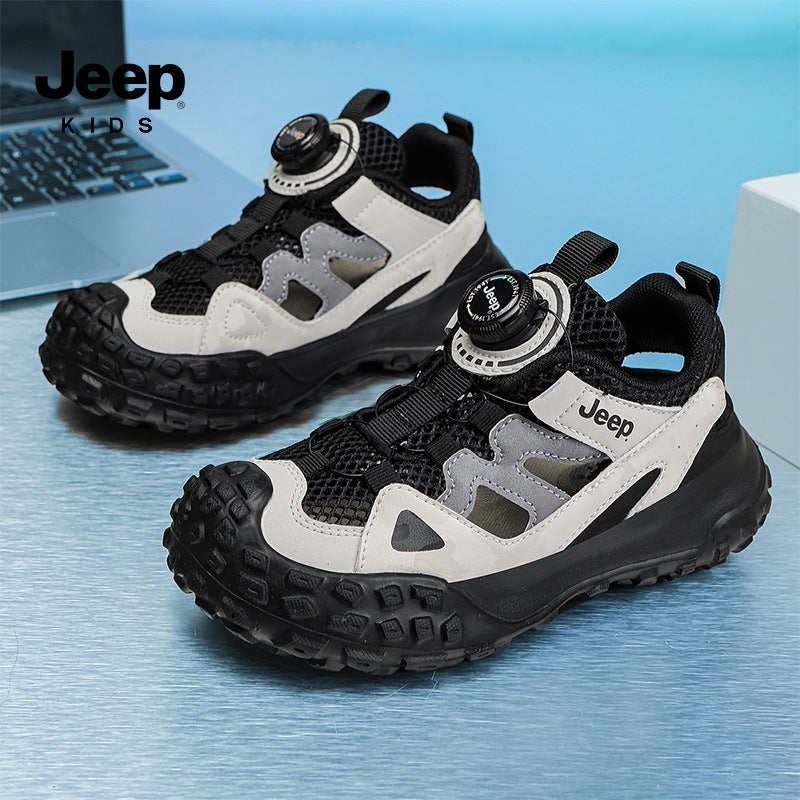 Jeep Boys' Frame Shoes 2025 Single Mesh Cut Out Kidsren'S Sports Shoes Girls' Shoes Mesh Kidsren'S Shoes - Image 3