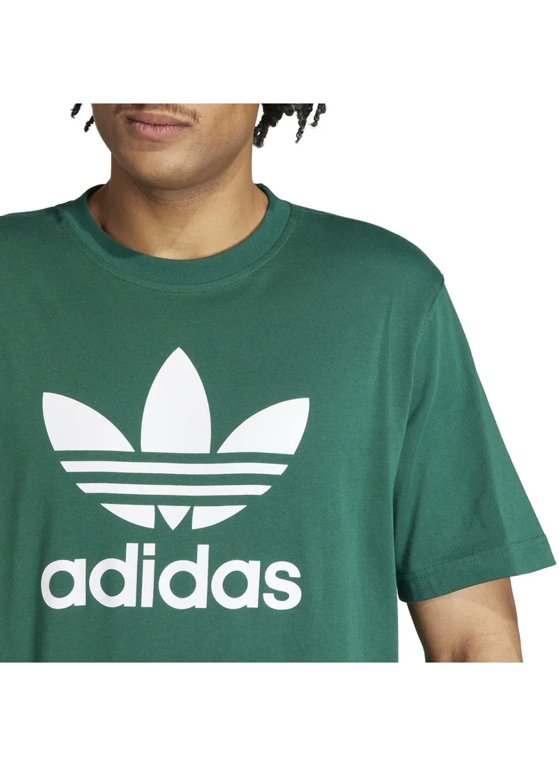 اديداس adidas TREFOIL T-SHIRT Green Originals Men T-SHIRTS
