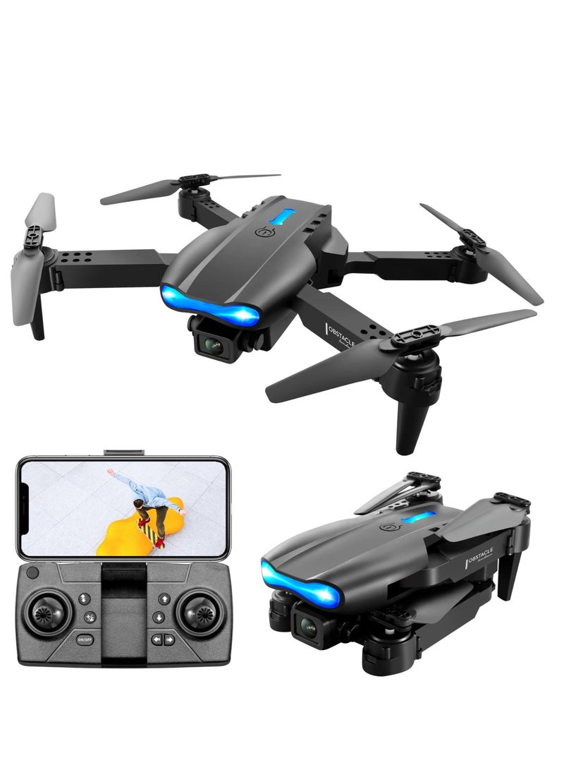 "E99 PRO 4K HD Dual Camera Drone – Foldable & Portable, Smart Obstacle Avoidance, Auto Height Hold, One-Key Takeoff/Landing, 3D Flips, 2 Batteries, Gravity Mode, FPV Real-Time Transmission, Ideal for Adults & Beginners" - Image 1
