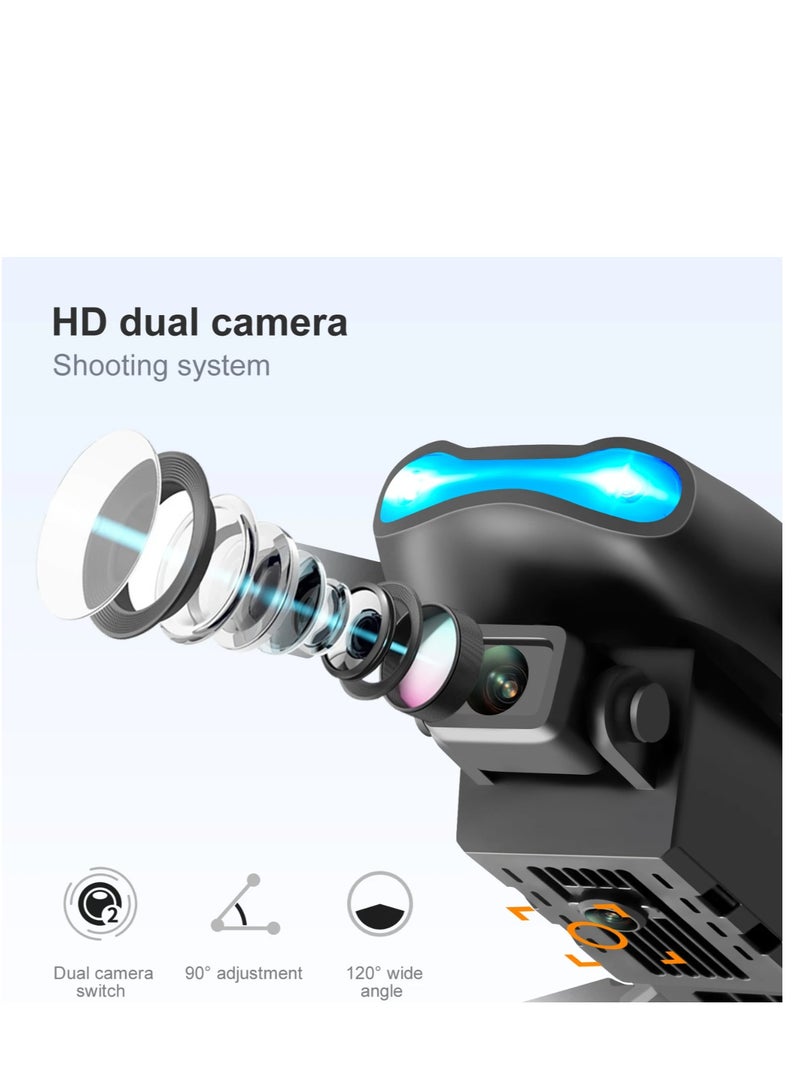 "E99 PRO 4K HD Dual Camera Drone – Foldable & Portable, Smart Obstacle Avoidance, Auto Height Hold, One-Key Takeoff/Landing, 3D Flips, 2 Batteries, Gravity Mode, FPV Real-Time Transmission, Ideal for Adults & Beginners" - Image 4