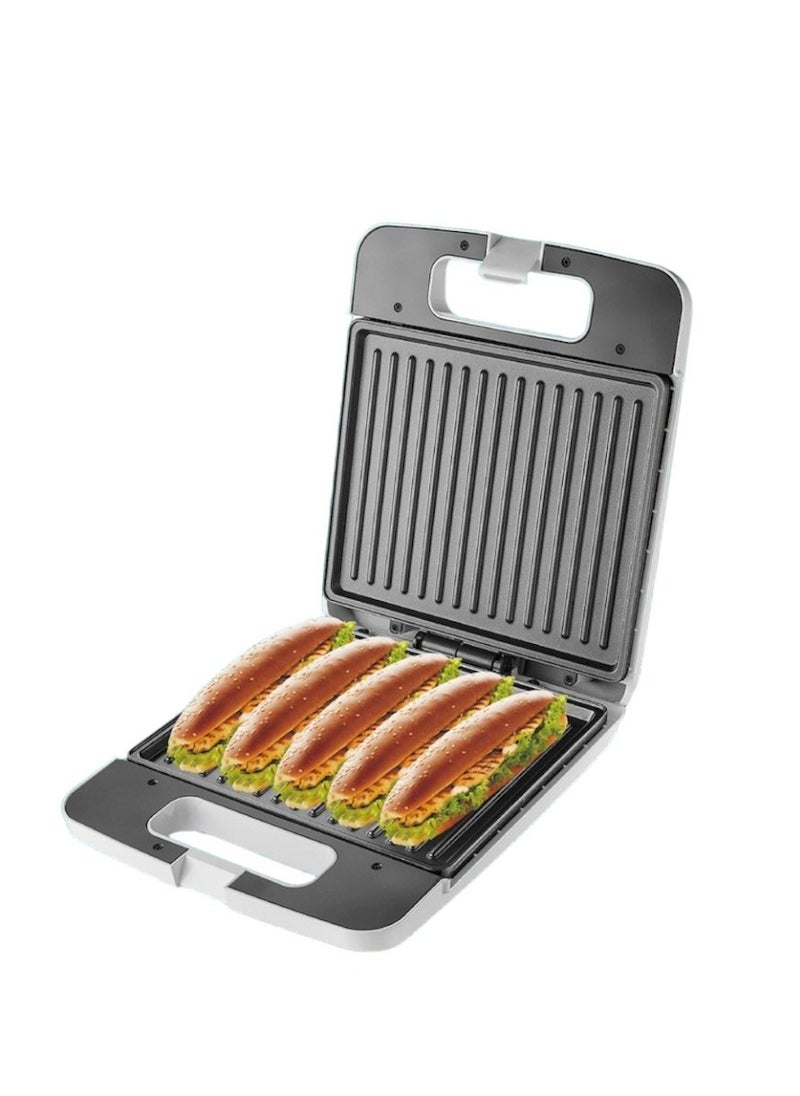 Home Master Home Master HM-721 Large Electric Sandwich Heater, 1400 Watts, White, for a unique experience in preparing quick sandwiches  - Image 3