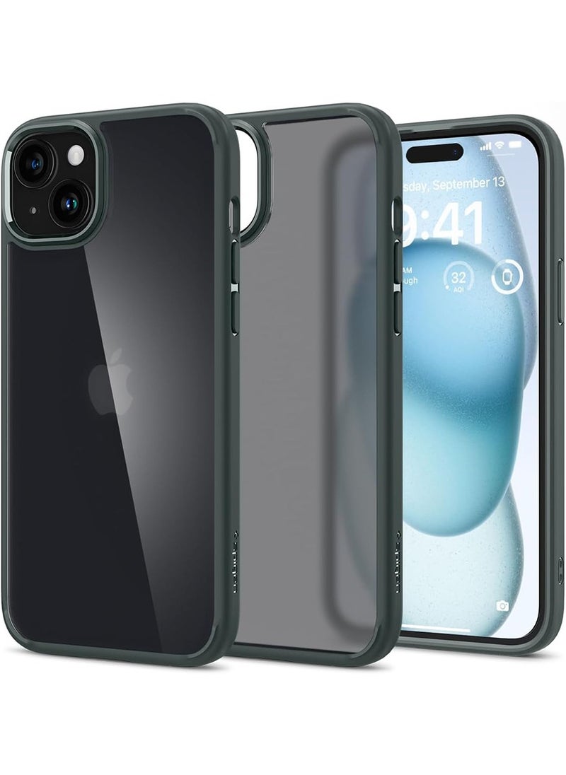 Spigen Ultra Hybrid for iPhone 15 Case Cover - Frost Green 