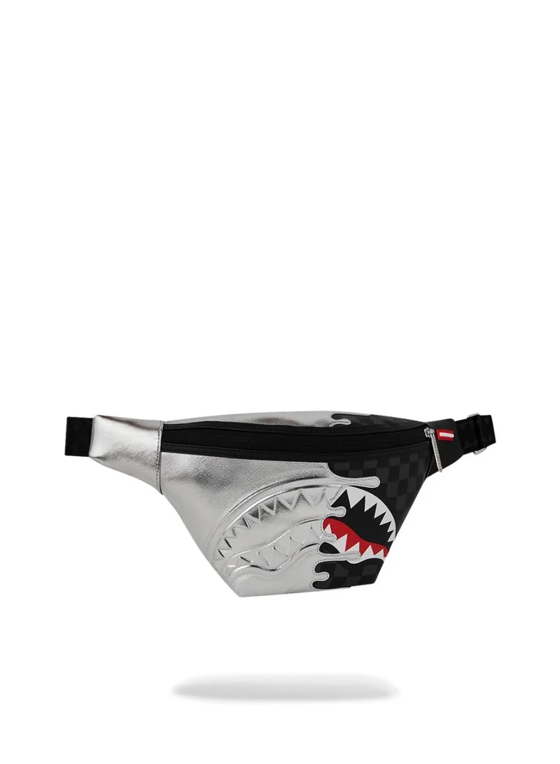 SPRAYGROUND SILVER SIDE DRIP SAVVY CROSSBODY