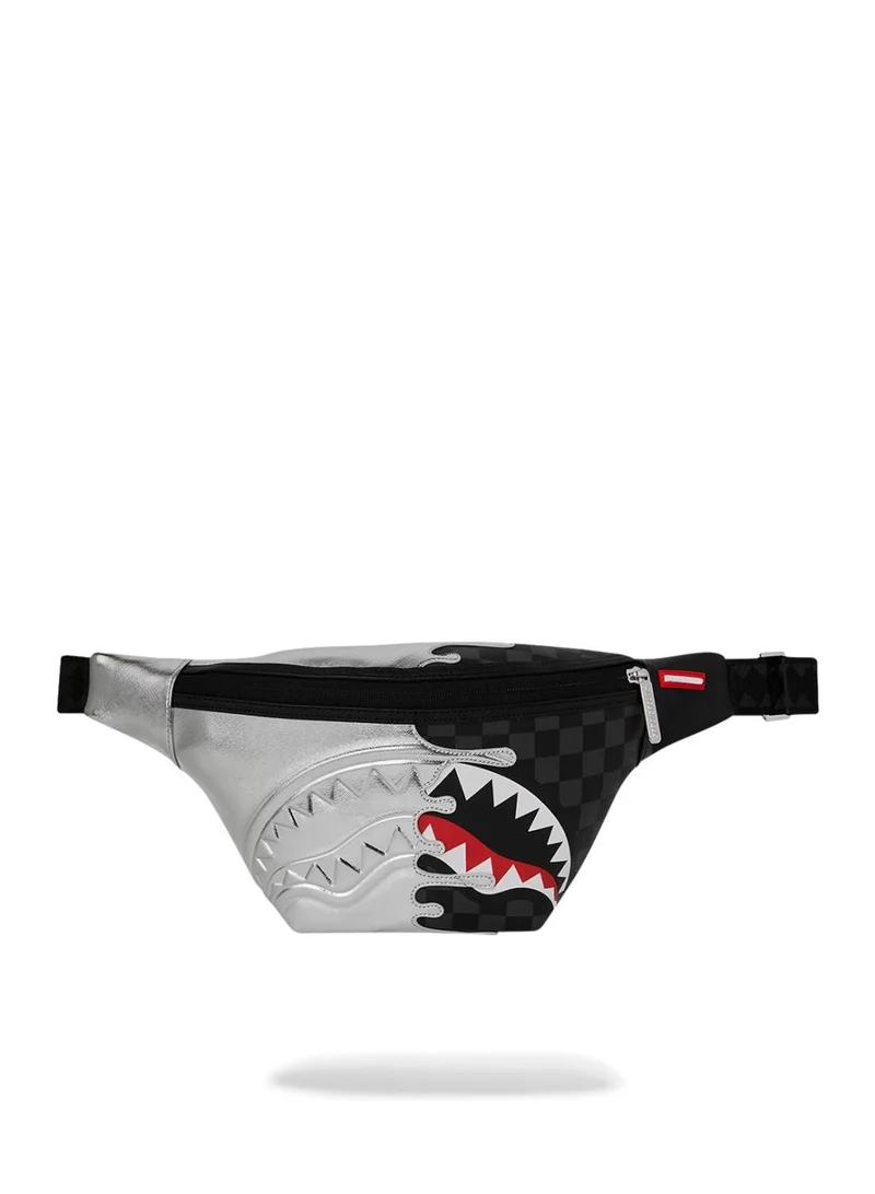 SPRAYGROUND SILVER SIDE DRIP SAVVY CROSSBODY