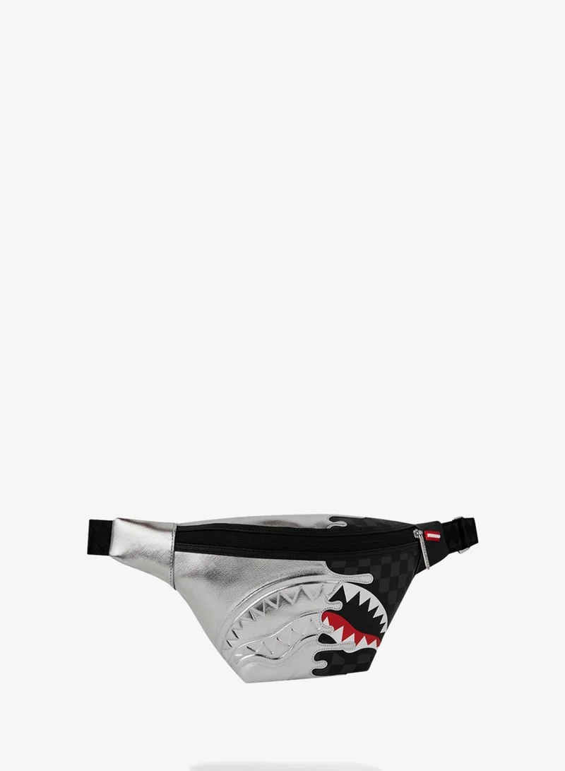 SPRAYGROUND SILVER SIDE DRIP SAVVY CROSSBODY