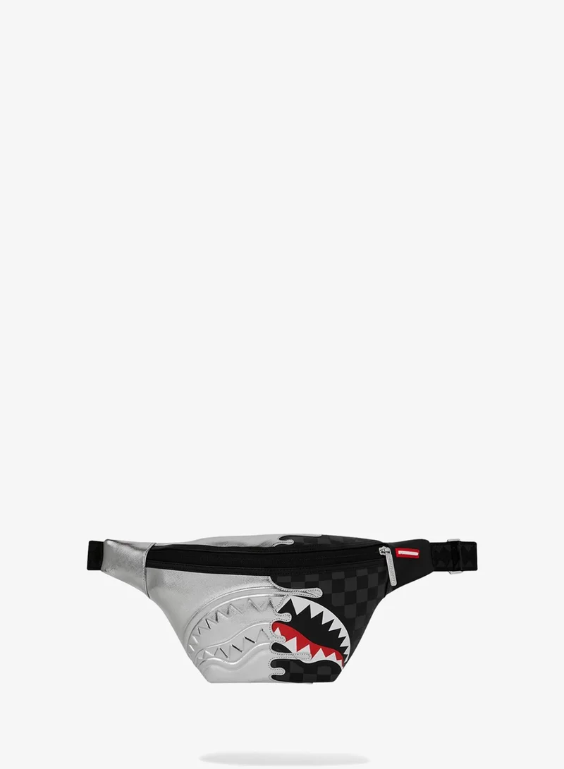 SPRAYGROUND SILVER SIDE DRIP SAVVY CROSSBODY