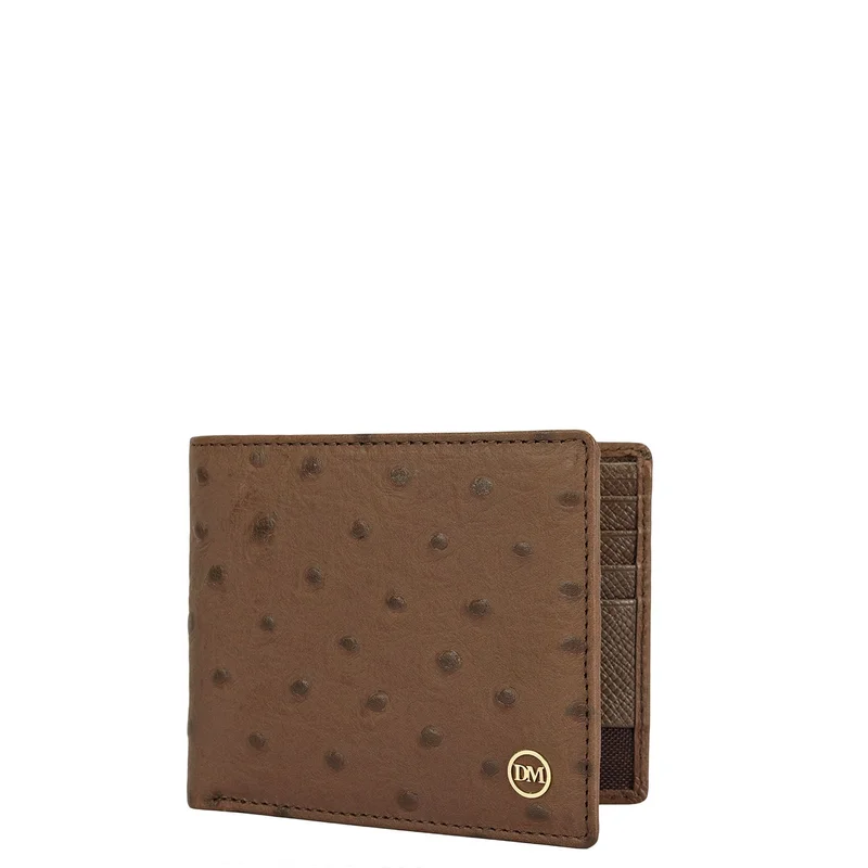 Da Milano Mocha Mocha Bifold Leather Mens Wallet for Men | Best Price UAE