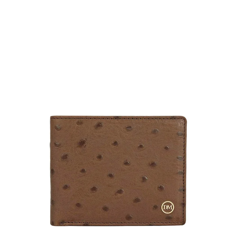 Da Milano Mocha Bifold Leather Mens Wallet
