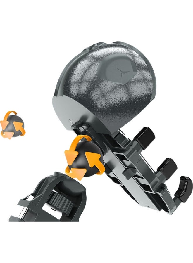Ousen Electric Vehicle Phone Holder, Food Delivery Motorcycle Bicycle Electric Scooter Anti-Shock Small Helmet Waterproof Sunshade Navigation Bracket - Image 2