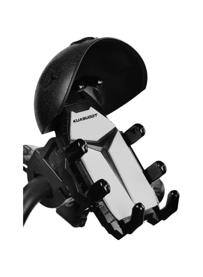 Ousen Electric Vehicle Phone Holder, Food Delivery Motorcycle Bicycle Electric Scooter Anti-Shock Small Helmet Waterproof Sunshade Navigation Bracket - Image 1