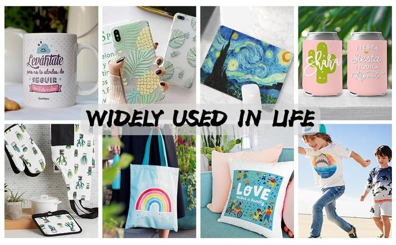 IndiCrafts Instant Dry Sublimation Heat Transfer Paper 120GSM A4 Size. (100 Sheets Each packet Total 200 Sheets) (Pack of 2) - Image 2