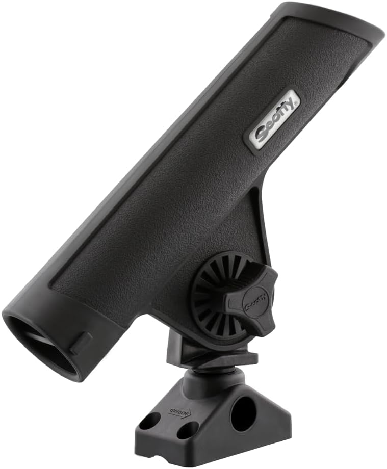 Scotty #350-BK Rodmaster II Fishing Rod Holder with 241 Side Deck Mount - Black - Image 4