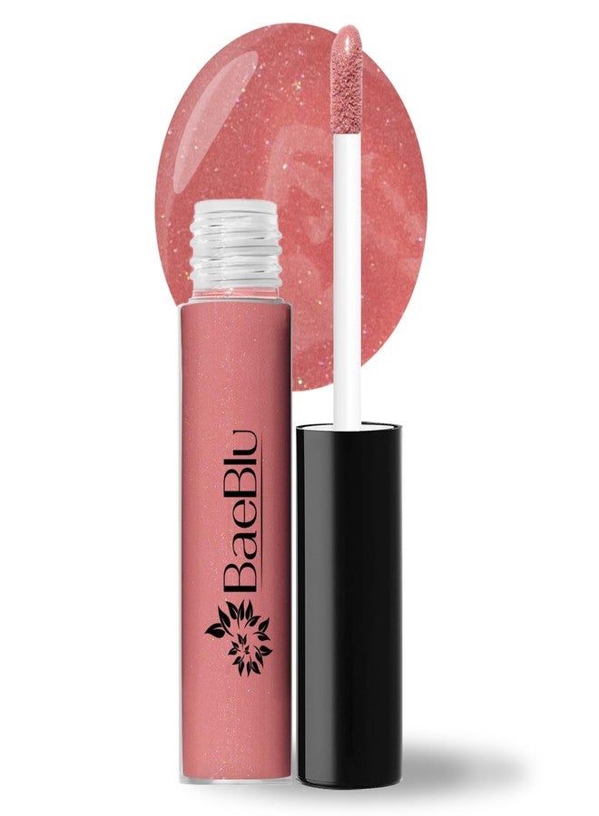 BaeBlu Organic Vegan Lip Gloss, 100% Natural Non-Toxic Moisturizing Ingredients, Dahlia - Image 1