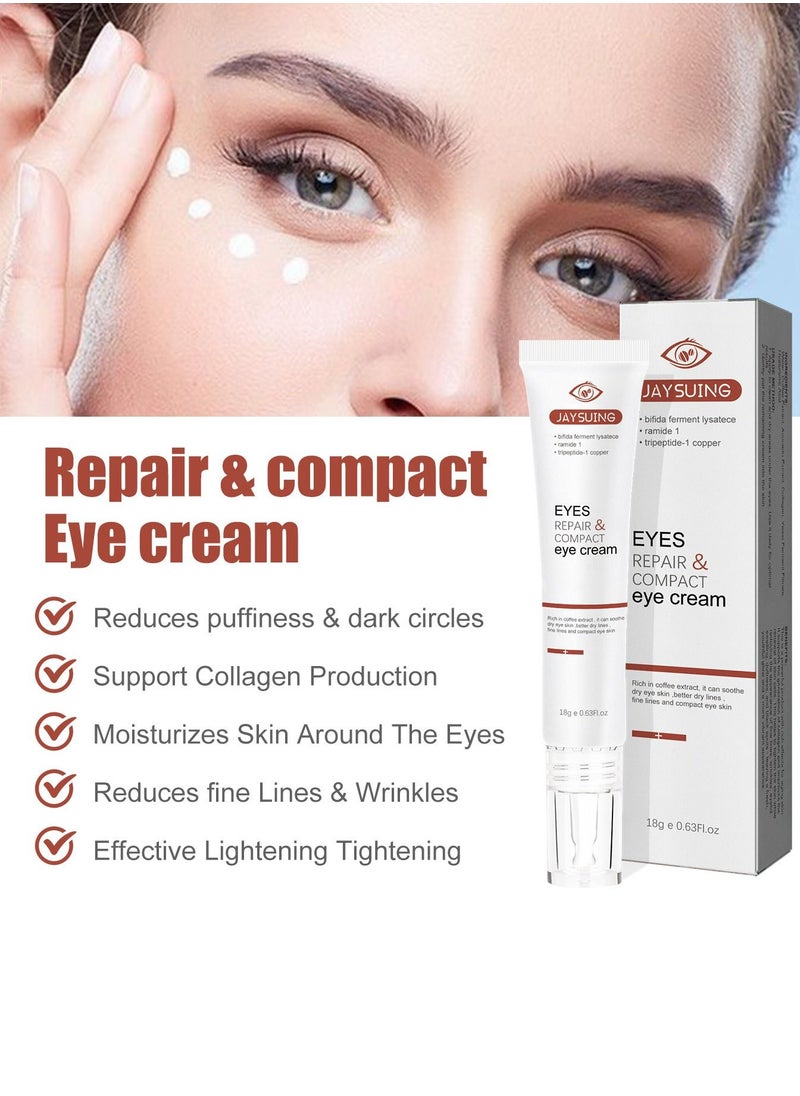 Jaysuing - Repair&Compact Eye Cream Eye Care Eye Cream - Lighten Fine Lines, Eye Bags, Dark Circles, Moisturize, Tighten and Soften the skin around the eyes - Image 1