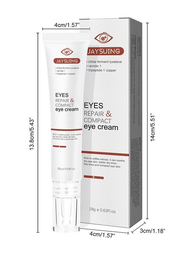 Jaysuing - Repair&Compact Eye Cream Eye Care Eye Cream - Lighten Fine Lines, Eye Bags, Dark Circles, Moisturize, Tighten and Soften the skin around the eyes - Image 1