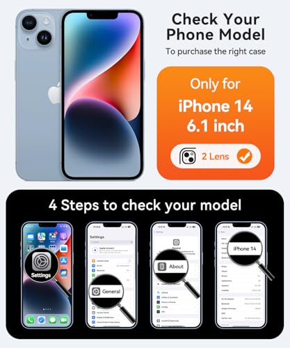 CANSHN Magnetic for iPhone 14 Case, Upgraded [Full Camera Protection] [Compatible with Magsafe] [Translucent Matte] Shockproof Protective Phone Case for iPhone 14 6.1" - Pink - Image 2