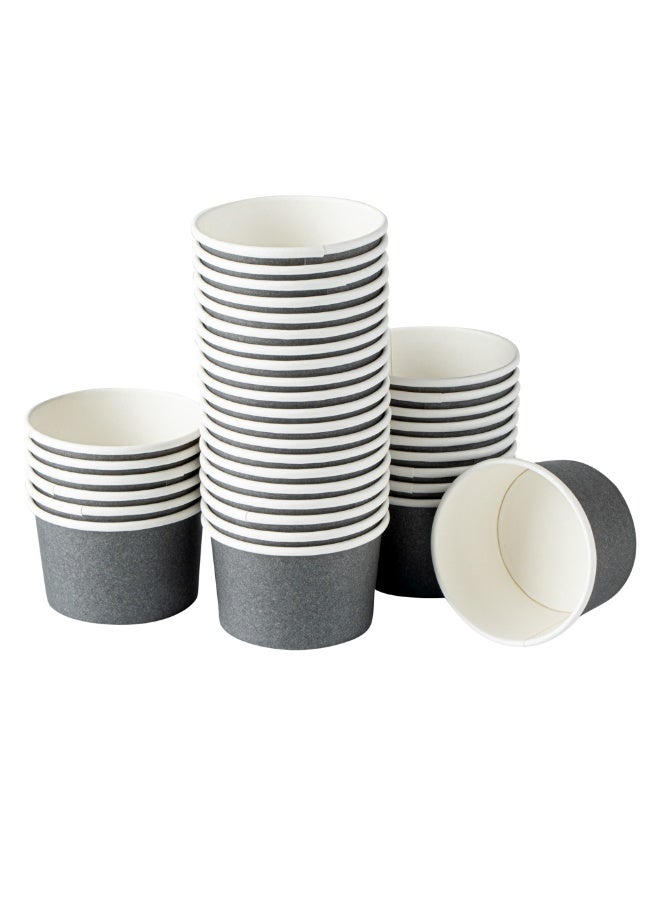 Restaurantware Coppetta 3 Ounce Paper Cups, 200 Durable To Go Cups - Lids Sold Separately, Disposable, Gray Paper Dessert Cups, Freezable, For Cafes And Restaurants - Image 1