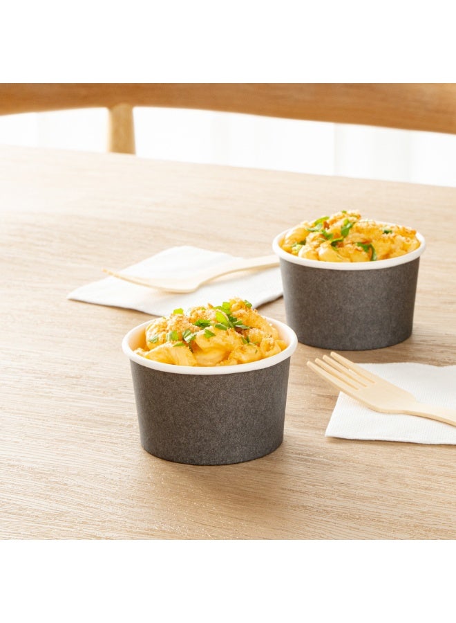 Restaurantware Coppetta 3 Ounce Paper Cups, 200 Durable To Go Cups - Lids Sold Separately, Disposable, Gray Paper Dessert Cups, Freezable, For Cafes And Restaurants - Image 3