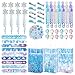 Vanblue 122PCS Frozen Party Favors Winter Snowflake Theme Birthday Decorations Princess Goodie Bag Stuffers Birthday Supplies Set for Girls Pinata Filler Classroom Prize Gift Rewards - Image 2