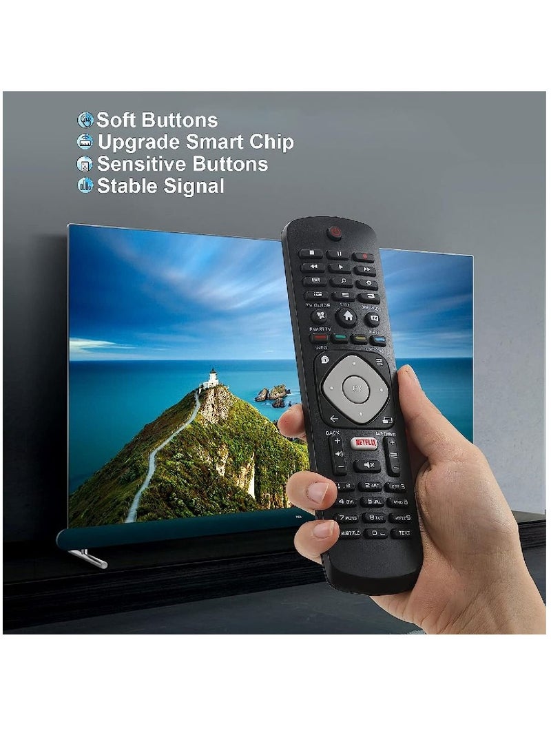 Replacement Remote Control Compatible With All Philips TV/Smart TV Black