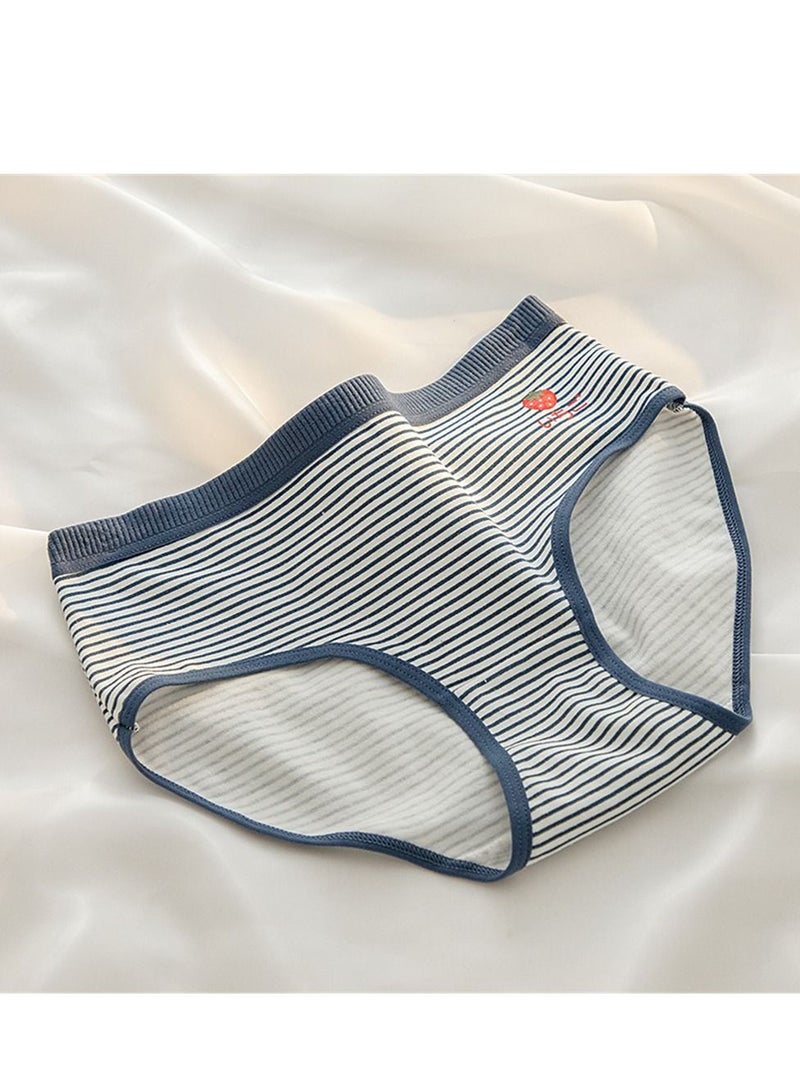 5 Pack Mid Waist Briefs Cute Style Cotton Underwear Ladies Mid Waist Comfortable Breathable Cute Girls Briefs  - Image 2