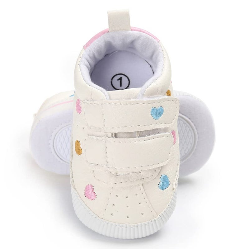 Clowora Baby Boys Girls Shoes Non-Slip Rubber Sole Sneakers Infant First Walking Toddler Crib Shoes Newborn Loafers Flats. (10/Multi-Color,6-12 Months) - Image 4
