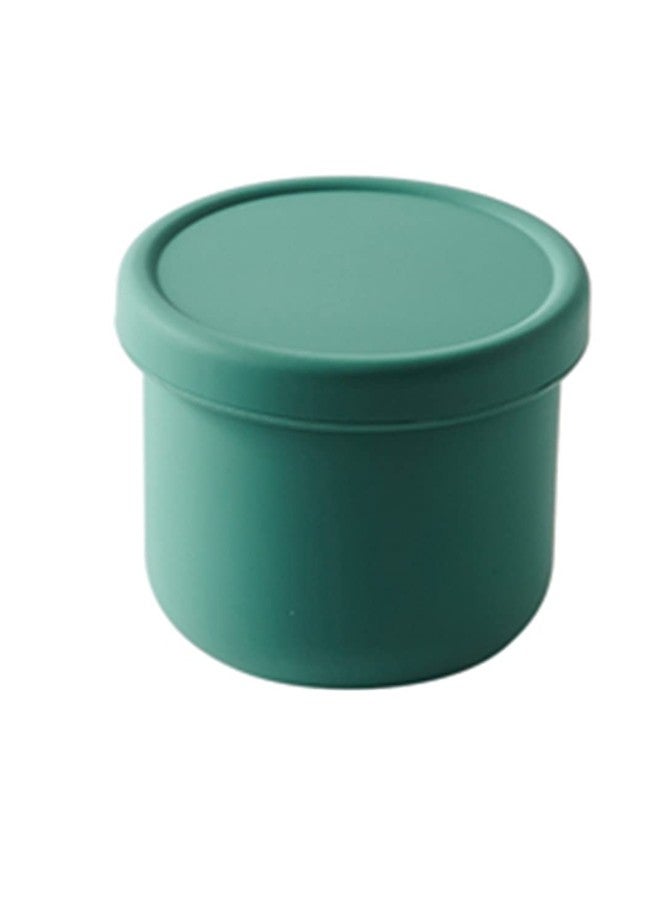 yaocoral 8 oz Silicone Food Storage Container Portable Silicone Bowl Cup with Lids,Airtight Food Container for Dessert,Fruit,Snack,Dipping Sauce,Yogurt,Microwave Freezer Safe(green) - Image 1