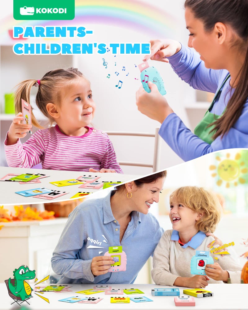 KOKODI Toddler Toys for Boys 3 4 5 Year Old Gifts  Speech Therapy Toys  Talking Flash Card 224 Sight Words  Montessori Learning Educational Sensory Toys for Autistic Children Toddler Age 3-4 - Image 5