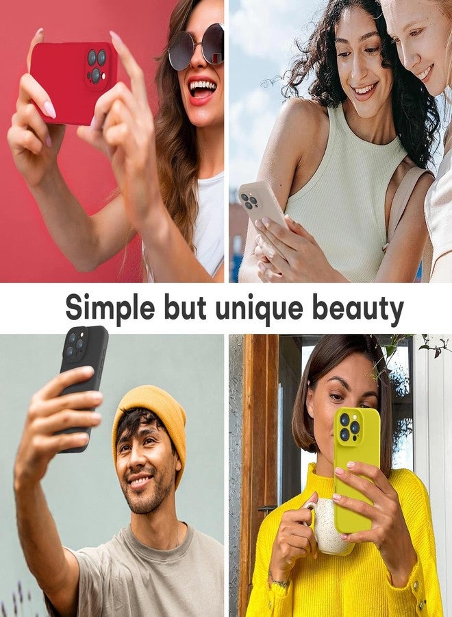 LOVE 3000 جراب LOVE 3000 مصمم خصيصًا لهاتف iPhone 15 Pro Max، مصنوع من السيليكون الفاخر مع بطانة داخلية ناعمة من الألياف الدقيقة المقاومة للخدش، جراب حماية مقاوم للصدمات مناسب للرجال والنساء والفتيات، مقاس 6.7 بوصة، أسود - Image 2
