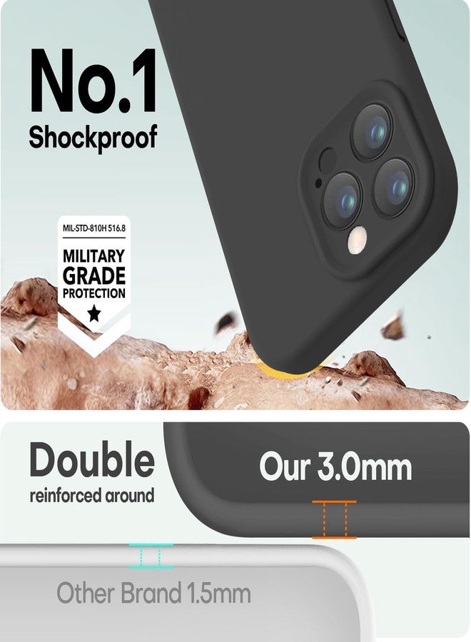 LOVE 3000 جراب LOVE 3000 مصمم خصيصًا لهاتف iPhone 15 Pro Max، مصنوع من السيليكون الفاخر مع بطانة داخلية ناعمة من الألياف الدقيقة المقاومة للخدش، جراب حماية مقاوم للصدمات مناسب للرجال والنساء والفتيات، مقاس 6.7 بوصة، أسود - Image 4