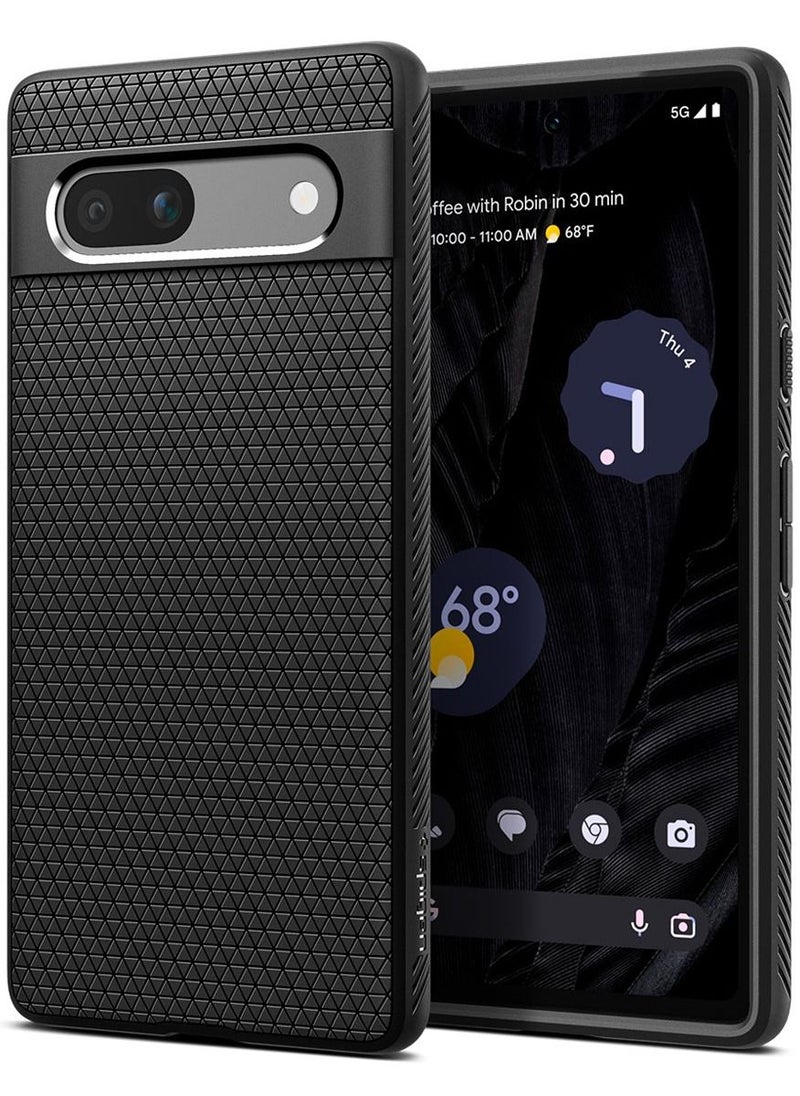 Spigen غطاء حماية Liquid Air لهاتف Google Pixel 7a (2023) - أسود غير لامع  - Image 1