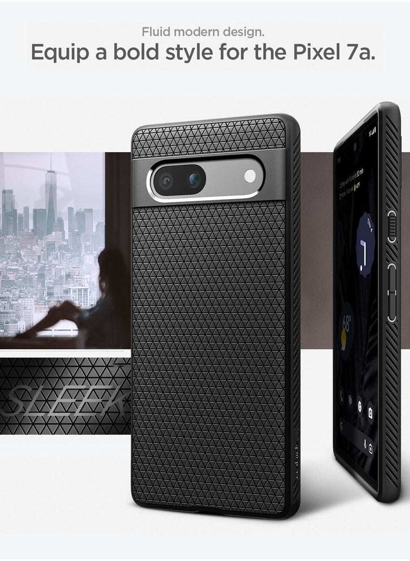 Spigen غطاء حماية Liquid Air لهاتف Google Pixel 7a (2023) - أسود غير لامع  - Image 2