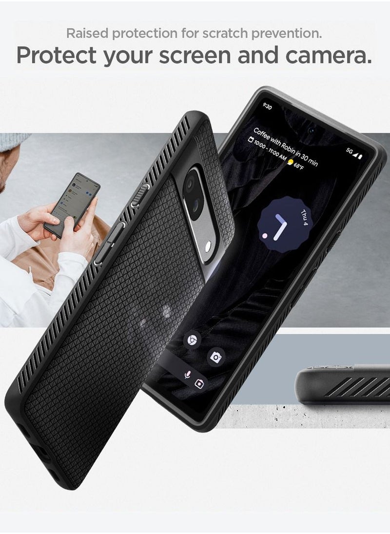 Spigen غطاء حماية Liquid Air لهاتف Google Pixel 7a (2023) - أسود غير لامع  - Image 5