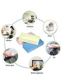 Hanumex Hanumex® Cleaning Sponge Sugwundar Super Absorbent Water Durable 17.5×7.5×3.5 cm Use for Household Clean Cars/Boats The dust and Dirt on Furniture,Bathtubs&etc. (Multi Color) Pack of 2  - Image 5