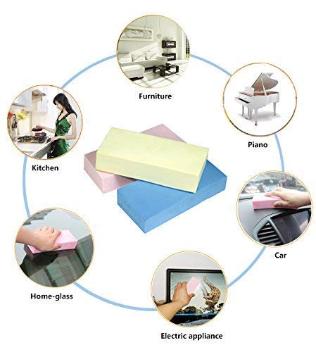 Hanumex® Cleaning Sponge Sugwundar Super Absorbent Water Durable 17.5×7.5×3.5 cm Use for Household Clean Cars/Boats The dust and Dirt on Furniture,Bathtubs&etc. (Multi Color) Pack of 2 - Image 5