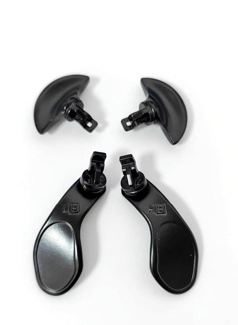 Replacement Joystick for PS5 Edge Controller, 6 Thumb Sticks and 4 Rear Paddles Metal Trigger ons, Accessories for PS5 Edge Controller, Black - Image 3