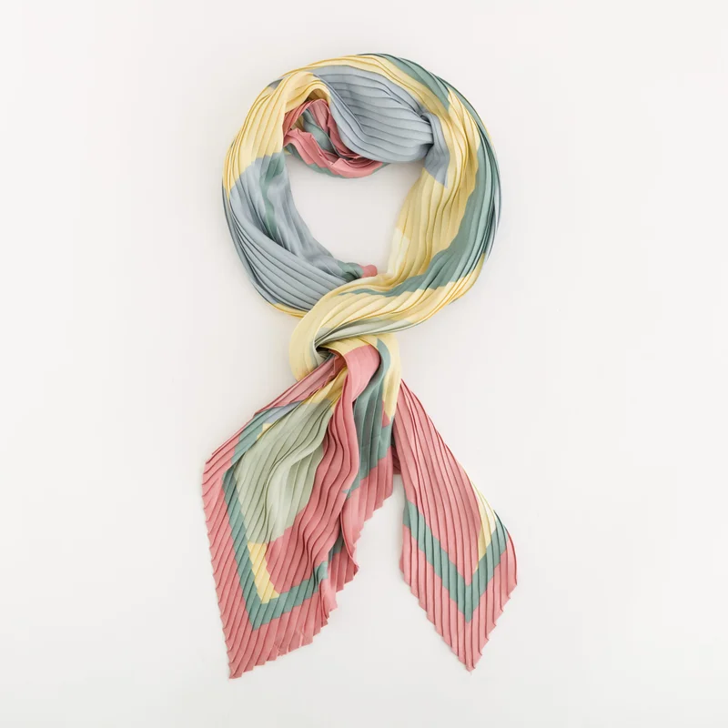 كاربيزا Women's Scarf Foulard Powder Green Multi