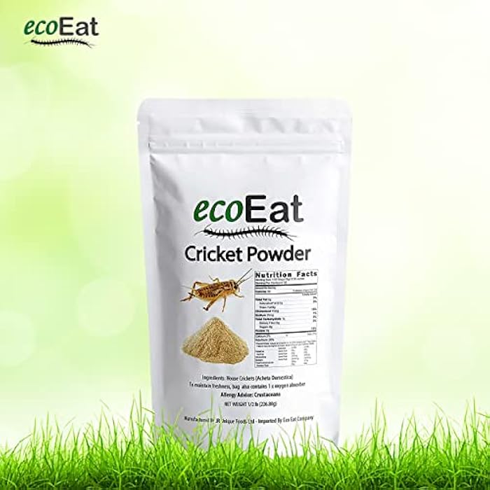 ecoEat دقيق حشرات الجراد 100% 1/2 رطل كيس بروتين عالي (227 جرام) - Image 5