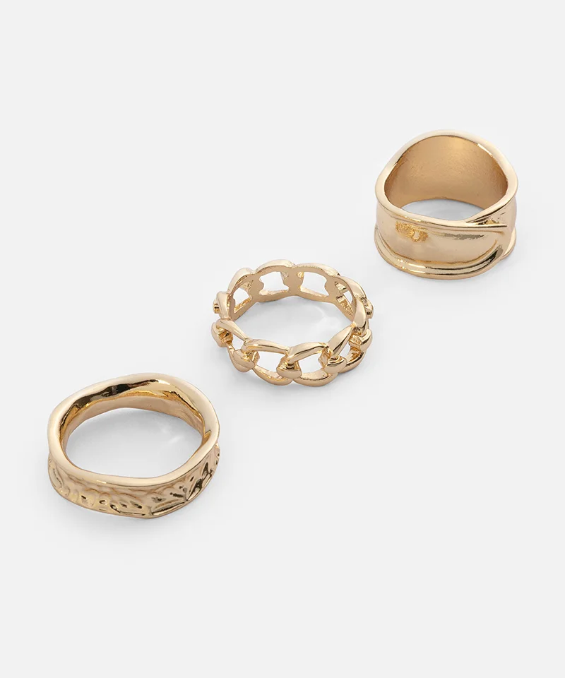 Ipekyol  Pack of Three Rings for Women | Best Price UAE