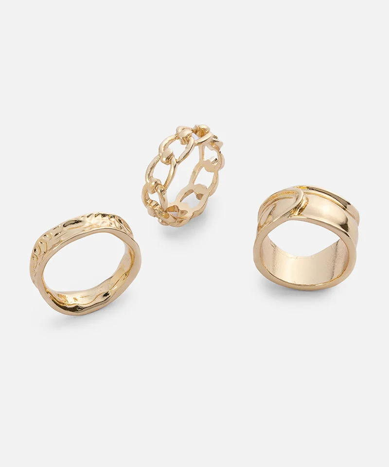 Ipekyol  Pack of Three Rings for Women | Best Price UAE