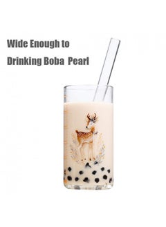 Alink Glass Boba Straws, 14 Mm X 9 Inch Reusable Jumbo Clear Bubble Tea Straws For Smoothie, Tapioca Poping Pearls, Shakes, Pack 2 With Cleaning Brush And Case - pzsku/Z3D1C52E555F8B30382A4Z/45/_/1726644982/da392fdf-ef4f-46c9-9e99-37699efaf195