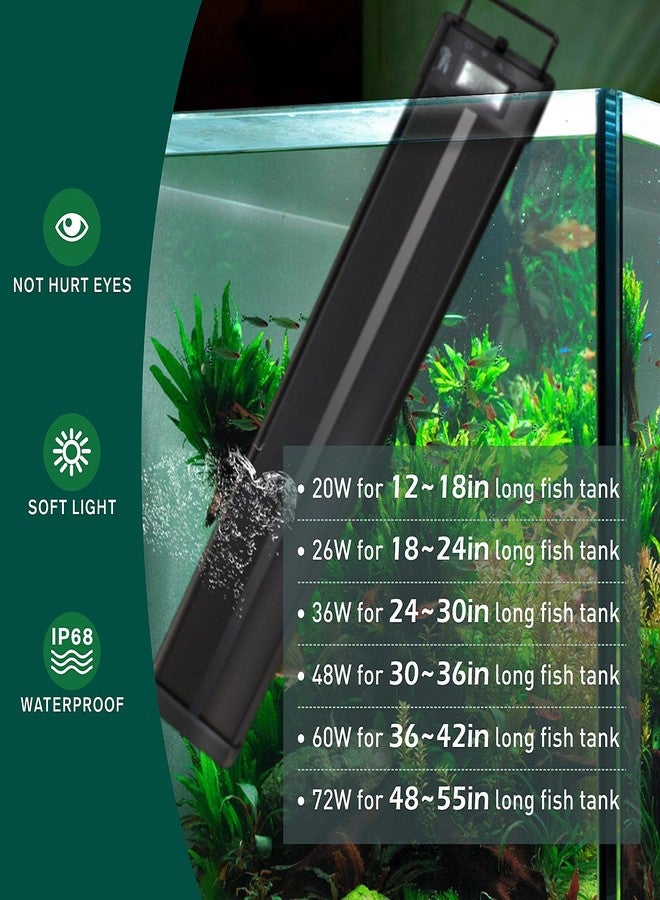 hygger Aquarium Programmable LED Light, for 12~18in Long Full Spectrum Plant Fish Tank Light with LCD Setting Display, 7 Colors, Sunrise Sunset Moon and DIY Mode, for Novices Advanced Players - Image 5