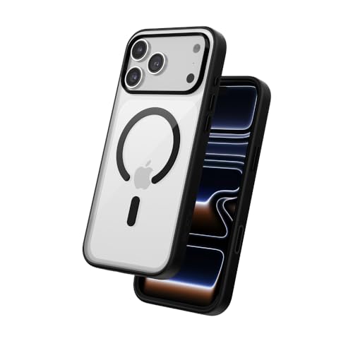 FLOLAB Surtect TriFusion Magnetic for iPhone 17 Pro Max Case Protective Slim Design Magsafe Compatible Military Grade Black Clear Black - Image 1